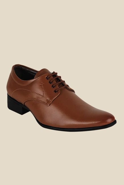 Get Glamr Lance Brown Derby Shoes Get Glamr Lance Brown Derby Shoes