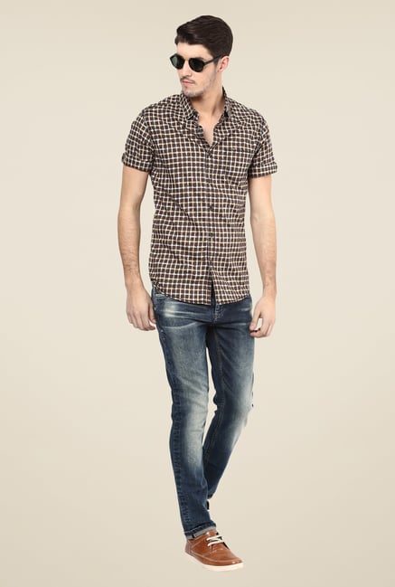 Mufti Dark Blue Solid Jeans Mufti Dark Blue Solid Jeans