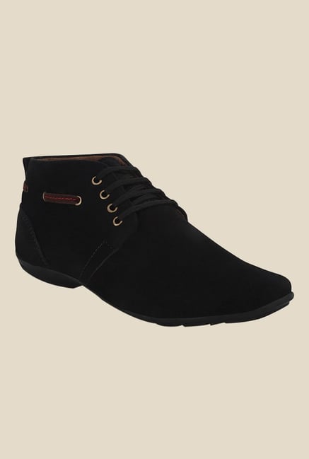 Get Glamr Kenny Black Derby Shoes Get Glamr Kenny Black Derby Shoes