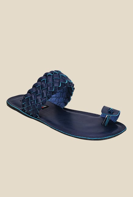 Get Glamr Joyce Blue Toe Ring Sandals Get Glamr Joyce Blue Toe Ring Sandals