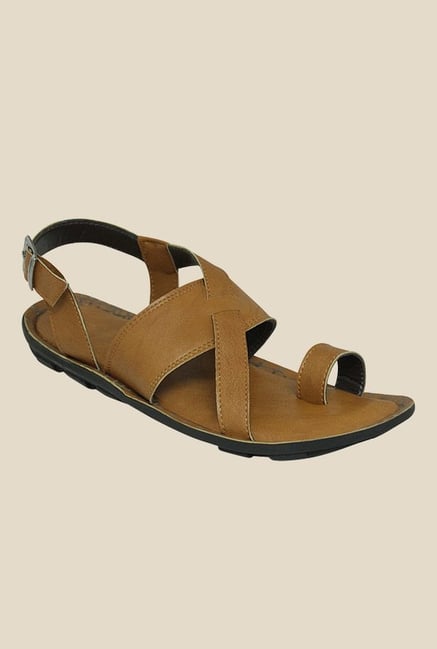 Get Glamr Robert Brown Back Strap Sandals Get Glamr Robert Brown Back Strap Sandals