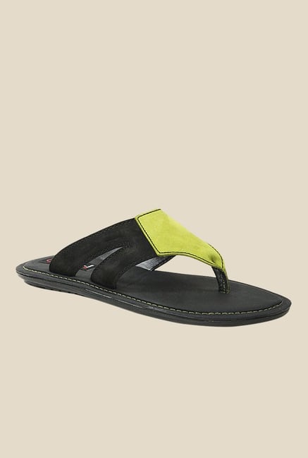 Get Glamr Danny Green & Black Slide Flip Flops Get Glamr Danny Green & Black Slide Flip Flops