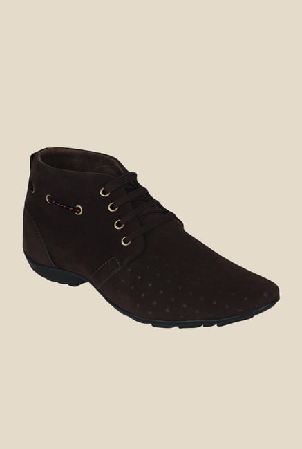 Get Glamr Monet Brown Derby Shoes Get Glamr Monet Brown Derby Shoes