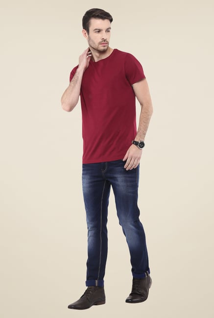 Mufti Deep Blue Solid Jeans Mufti Deep Blue Solid Jeans
