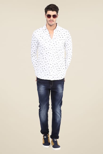 Mufti Deep Blue Solid Jeans Mufti Deep Blue Solid Jeans