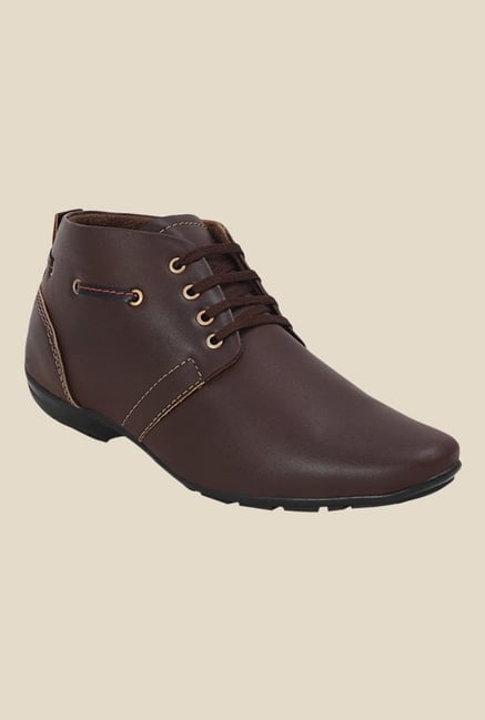 Get Glamr Bane Brown Derby Shoes Get Glamr Bane Brown Derby Shoes
