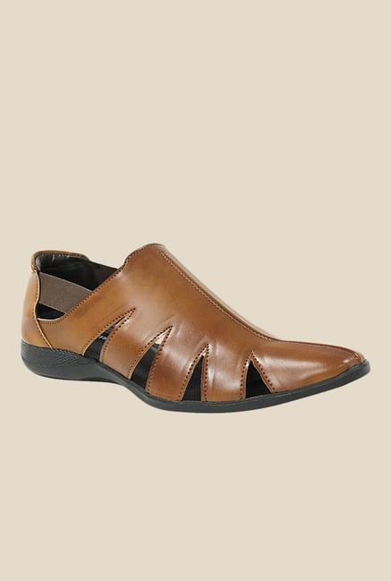Get Glamr Piolo Brown Fisherman Sandals Get Glamr Piolo Brown Fisherman Sandals