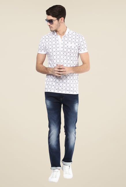 Mufti Deep Blue Solid Jeans Mufti Deep Blue Solid Jeans