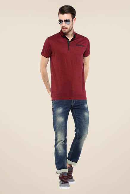 Mufti Dark Blue Solid Jeans Mufti Dark Blue Solid Jeans