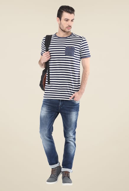 Mufti Dark Blue Solid Jeans Mufti Dark Blue Solid Jeans