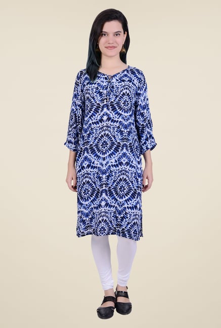 Juniper Blue Printed Kurta Juniper Blue Printed Kurta