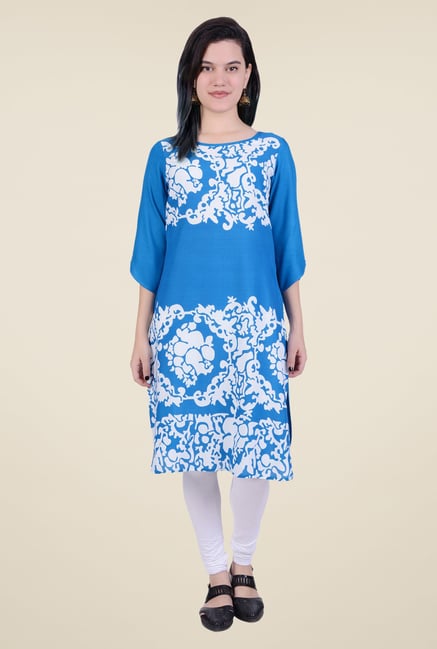 Juniper Blue Printed Kurta Juniper Blue Printed Kurta