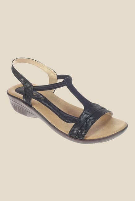 Khadim's Black Sling Back Wedges Khadim's Black Sling Back Wedges
