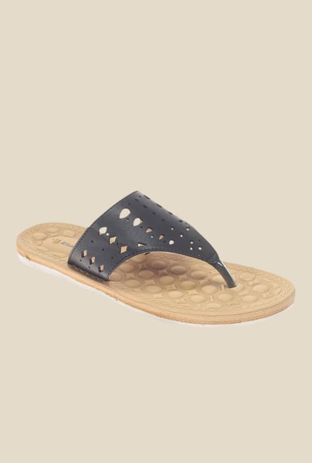 Khadim's Black Thong Sandals Khadim's Black Thong Sandals