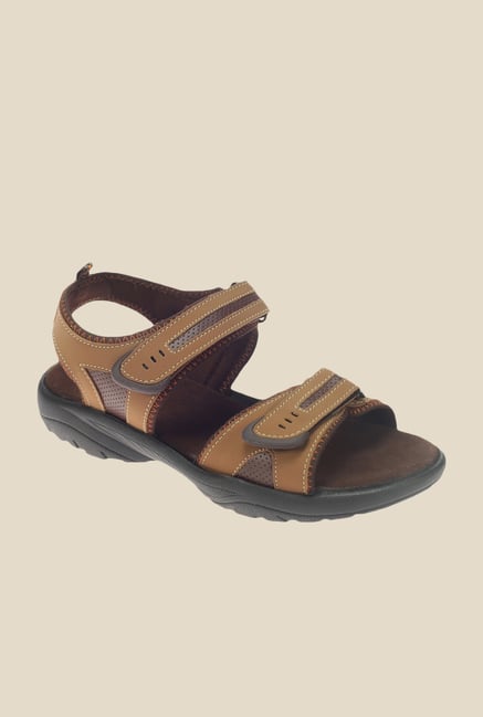 Khadim's Turk Brown Floater Sandals Khadim's Turk Brown Floater Sandals