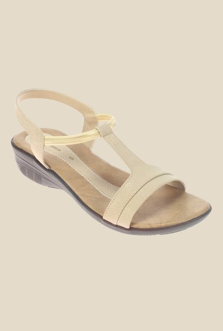 Khadim's Beige Sling Back Wedges Khadim's Beige Sling Back Wedges