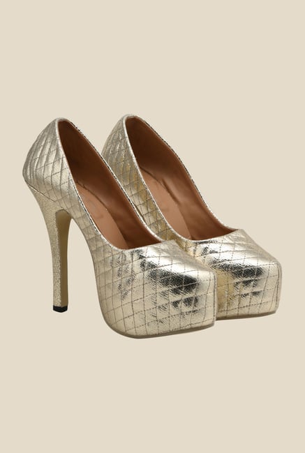 Bruno Manetti Golden Stiletto Heeled Pumps Bruno Manetti Golden Stiletto Heeled Pumps