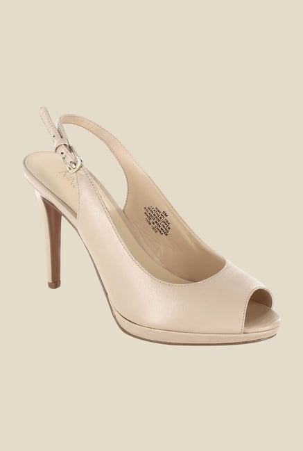 Nine West Nude Back Strap Stilettos Nine West Nude Back Strap Stilettos