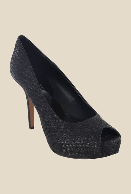 Nine West Black Peeptoe Stilettos Nine West Black Peeptoe Stilettos