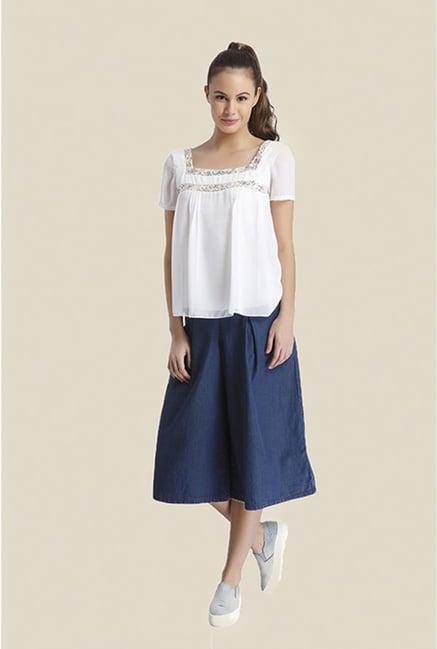 Ether White Neva Pintuck Peasant Top Ether White Neva Pintuck Peasant Top