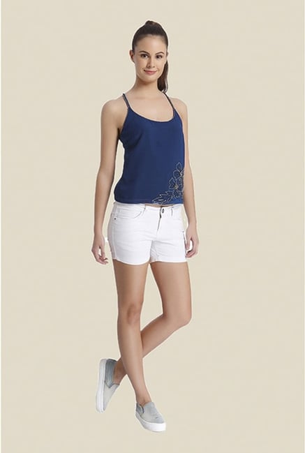 Ether Blue Cora Racer Back Cami Top Ether Blue Cora Racer Back Cami Top