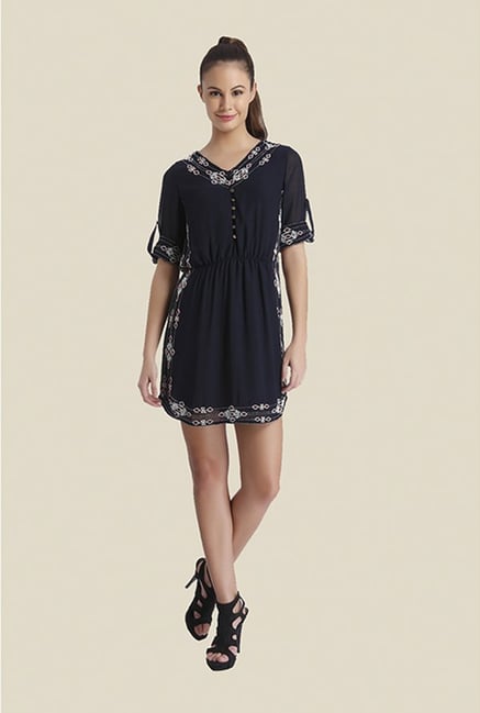 Ether Black Olivia Beaded Shirt Dress Ether Black Olivia Beaded Shirt Dress