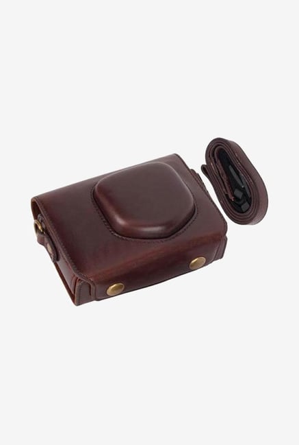 MegaGear Fitted Leather Camera Case for Canon Sx220 (Brown) MegaGear Fitted Leather Camera Case for Canon Sx220 (Brown)