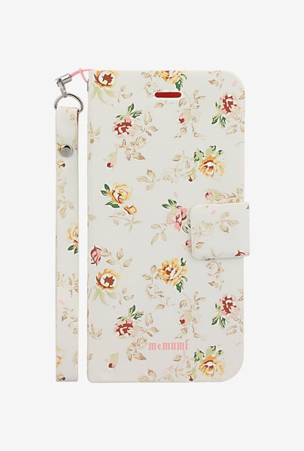 Memumi Flower Printed Flip Cover for iPhone 6 (White) Memumi Flower Printed Flip Cover for iPhone 6 (White)