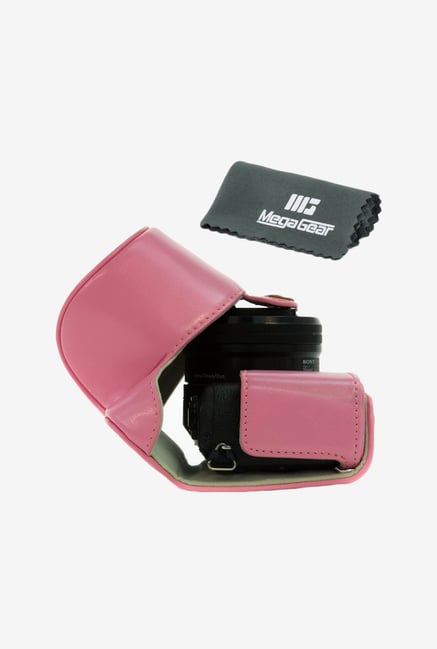 MegaGear Leather Camera Case for Sony Alpha a5000 (Pink) MegaGear Leather Camera Case for Sony Alpha a5000 (Pink)