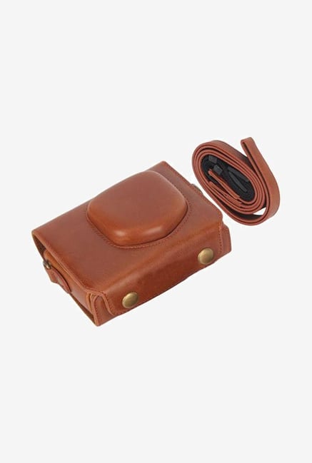 MegaGear Fitted Leather Camera Case for Canon SX220 (Brown) MegaGear Fitted Leather Camera Case for Canon SX220 (Brown)