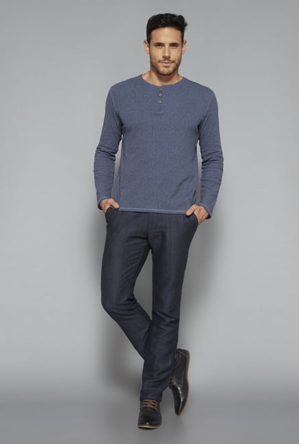 Ascot by Westside Navy Slim Fit T Shirt Ascot by Westside Navy Slim Fit T Shirt