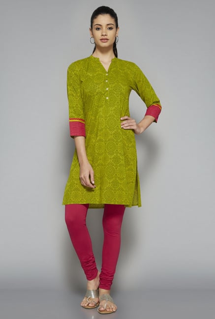 Utsa by Westside Green Printed Kurta Utsa by Westside Green Printed Kurta