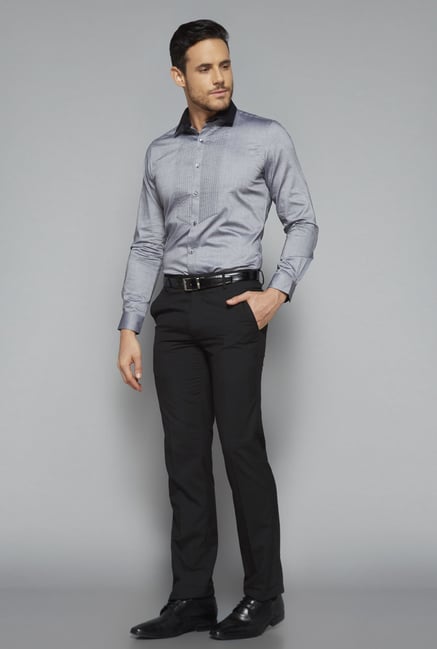 Weststreet by Westside Grey Slim Fit Shirt Weststreet by Westside Grey Slim Fit Shirt