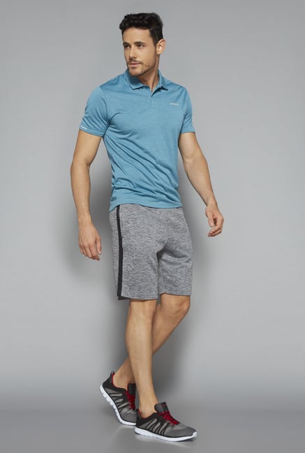 Westsport by Westside Grey Slim Fit Shorts Westsport by Westside Grey Slim Fit Shorts