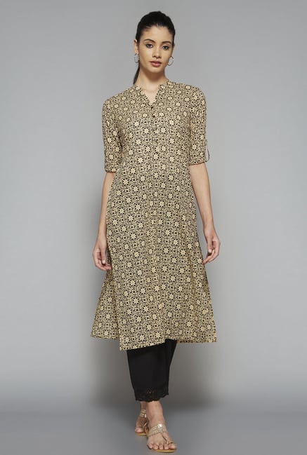 Utsa by Westside Beige Printed Kurta Utsa by Westside Beige Printed Kurta