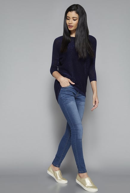 Nuon by Westside Navy Tyra Knit Top Nuon by Westside Navy Tyra Knit Top