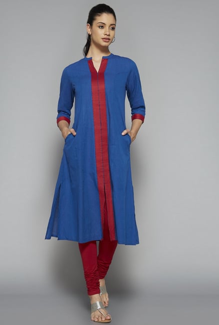 Utsa by Westside Blue Solid Kurta Utsa by Westside Blue Solid Kurta