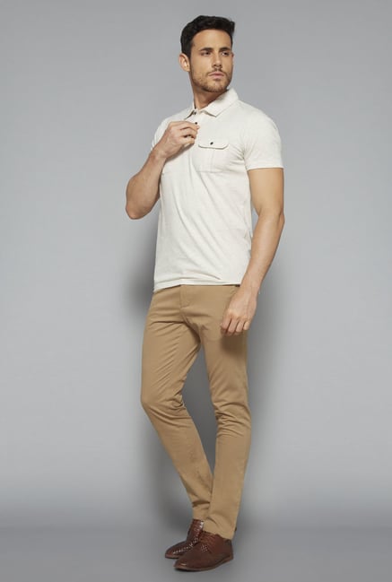 Ascot by Westside Off White Slim Fit T Shirt Ascot by Westside Off White Slim Fit T Shirt