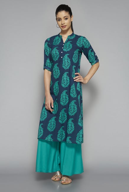 Utsa by Westside Navy Printed Kurta Utsa by Westside Navy Printed Kurta