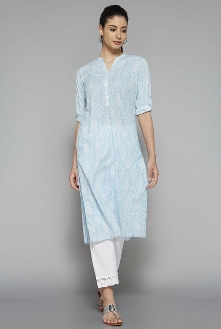 Utsa by Westside Blue Printed Kurta Utsa by Westside Blue Printed Kurta