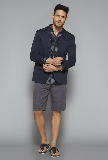 ETA by Westside Navy Slim Fit Blazer ETA by Westside Navy Slim Fit Blazer