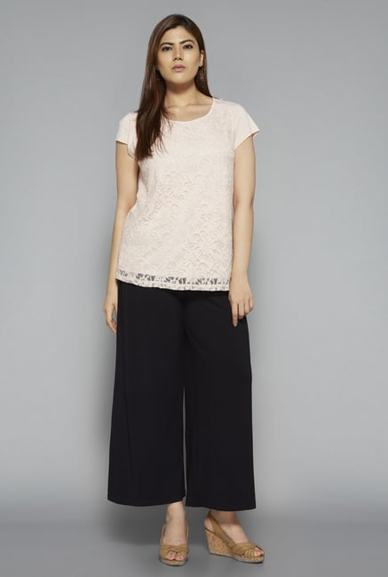 Gia by Westside Black Solid Palazzo Gia by Westside Black Solid Palazzo