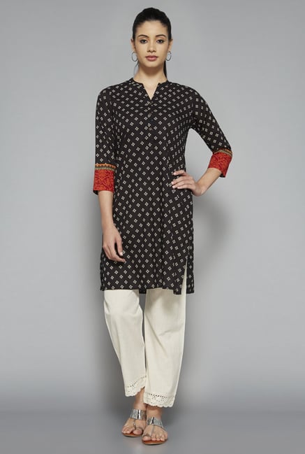 Utsa by Westside Black Printed Kurta Utsa by Westside Black Printed Kurta