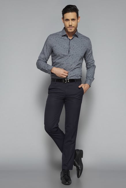 Weststreet by Westside Grey Slim Fit Shirt Weststreet by Westside Grey Slim Fit Shirt