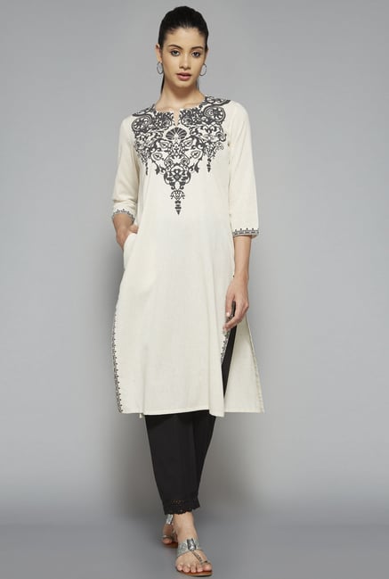 Utsa by Westside Off White Printed Kurta Utsa by Westside Off White Printed Kurta