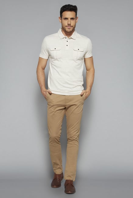 Ascot by Westside Khaki Slim Fit Chinos Ascot by Westside Khaki Slim Fit Chinos