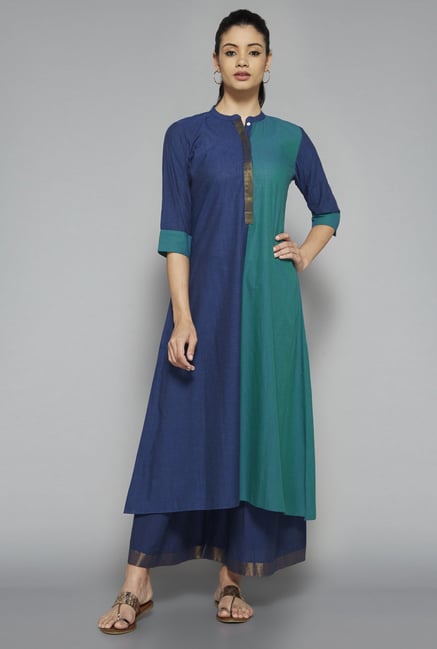 Utsa by Westside Navy Solid Palazzo Utsa by Westside Navy Solid Palazzo