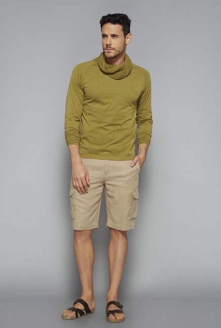 ETA by Westside Olive Slim Fit T Shirt ETA by Westside Olive Slim Fit T Shirt