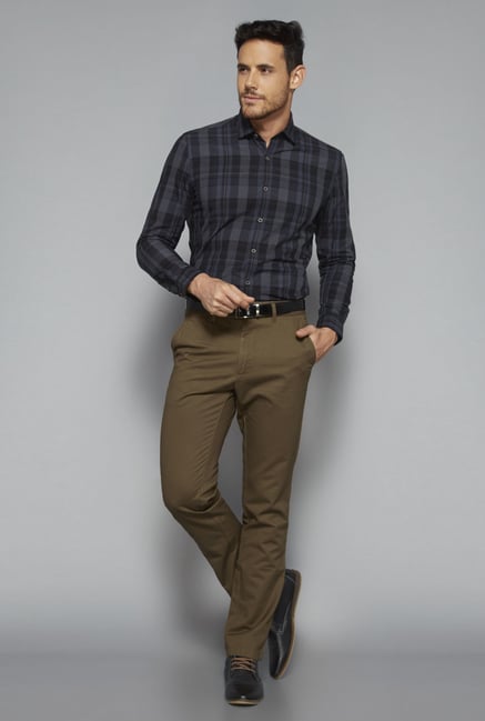 Ascot by Westside Grey Slim Fit Shirt Ascot by Westside Grey Slim Fit Shirt