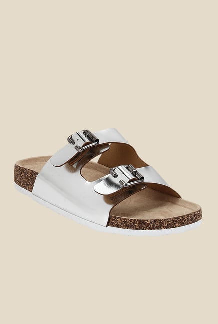 Yepme Silver & Brown Casual Sandals Yepme Silver & Brown Casual Sandals
